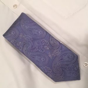 CANALI TIE made in Italy 100% silk blue Paisley